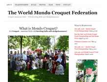 Tablet Screenshot of mondocroquet.com